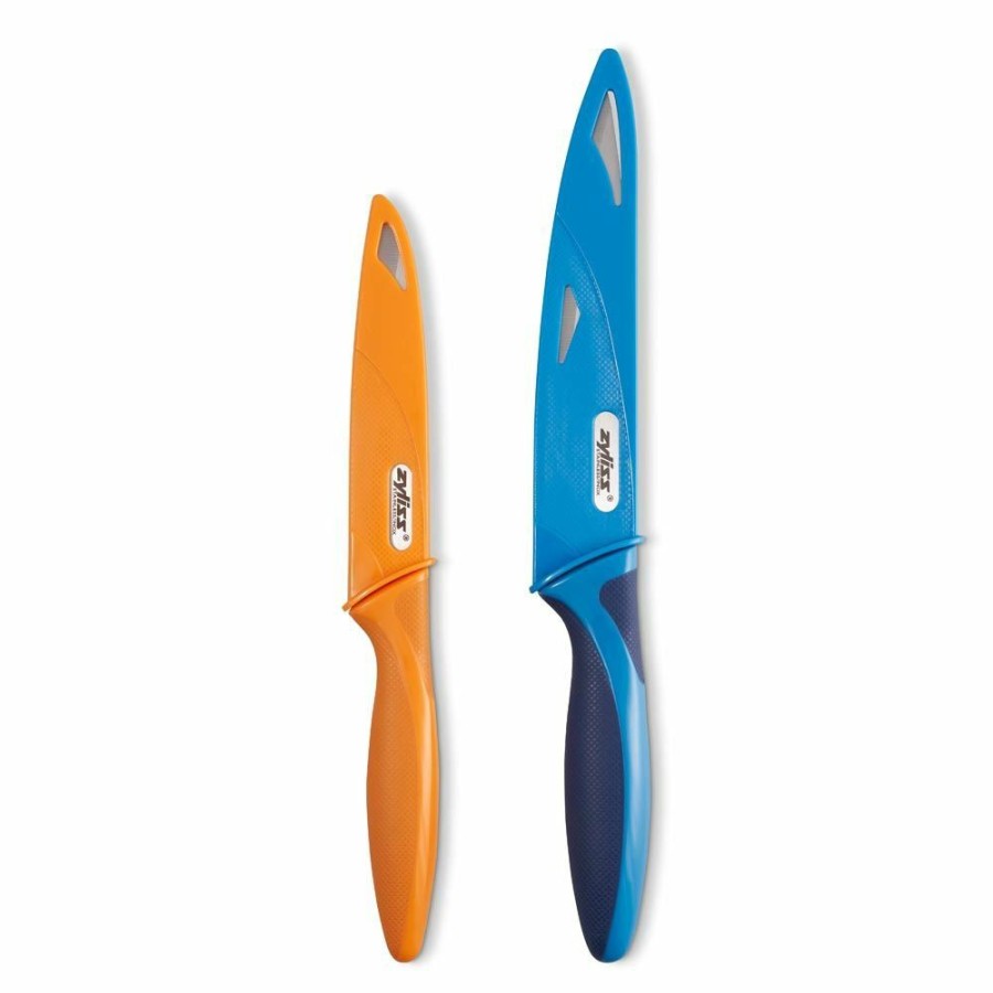 Knives * | Zyliss Serrated Utility Knife Set | 2-Piece