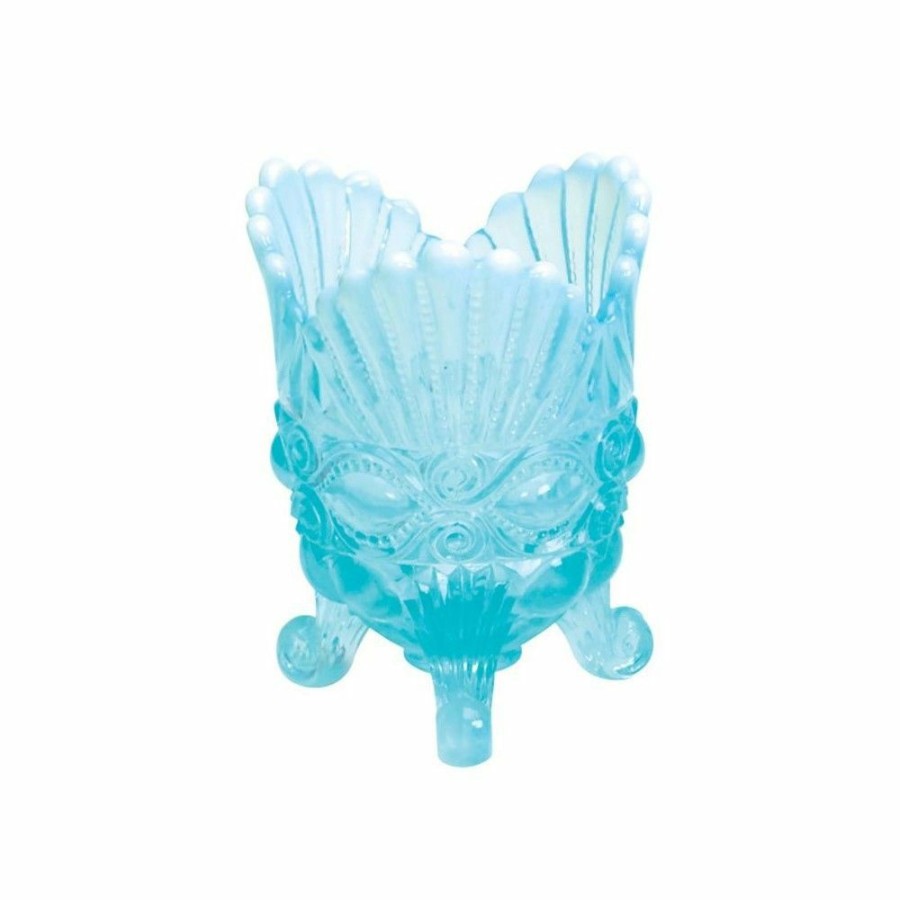 Glassware & Tabletop * | Mosser Glass Eye Winker Spooner Dish | Aqua Opal