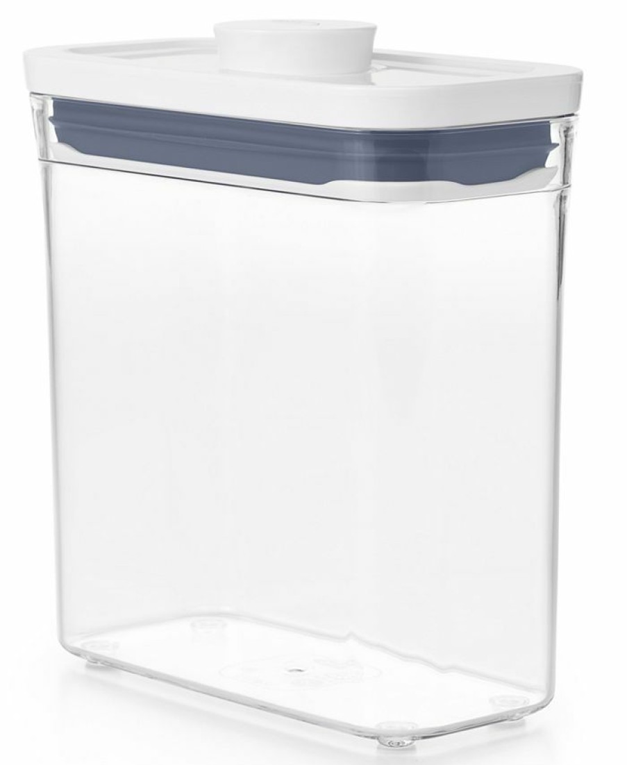 Kitchen * | Oxo Pop Slim Short Rectangular Food Storage Container