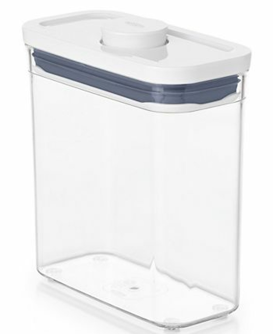 Kitchen * | Oxo Pop Slim Short Rectangular Food Storage Container