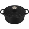 Kitchen * | Le Creuset Signature Enameled Cast Iron 5.5 Qt. Round French Oven Licorice