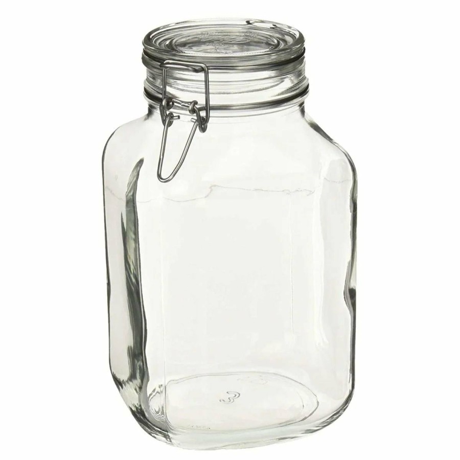 Glassware & Tabletop * | Bormioli Rocco 3L Swing Top Glass Fido Glass Jars | 6-Pack