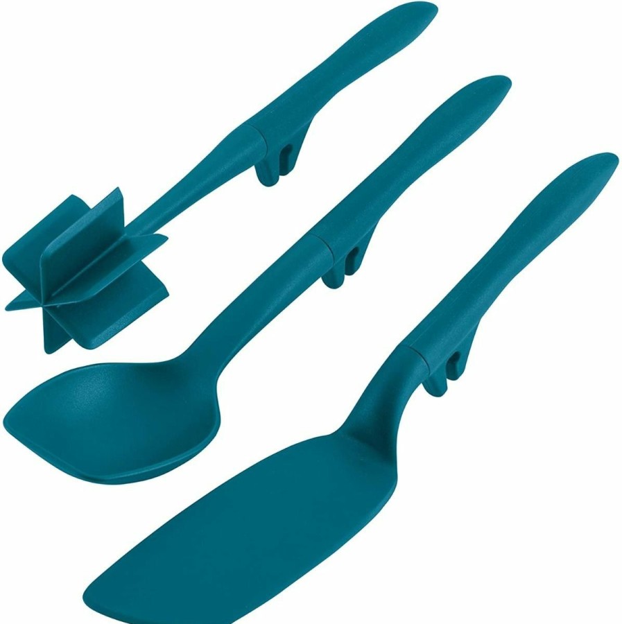 Cooks' Tools * | Rachael Ray 3-Piece Lazy Tool Set | Teal