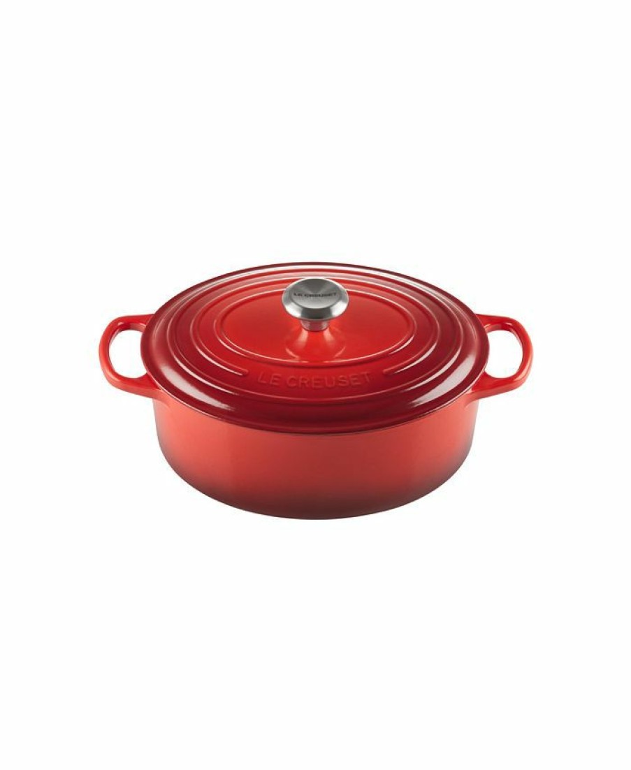 Kitchen * | Le Creuset 5-Qt. Signature Enameled Cast Iron Oval Dutch Oven