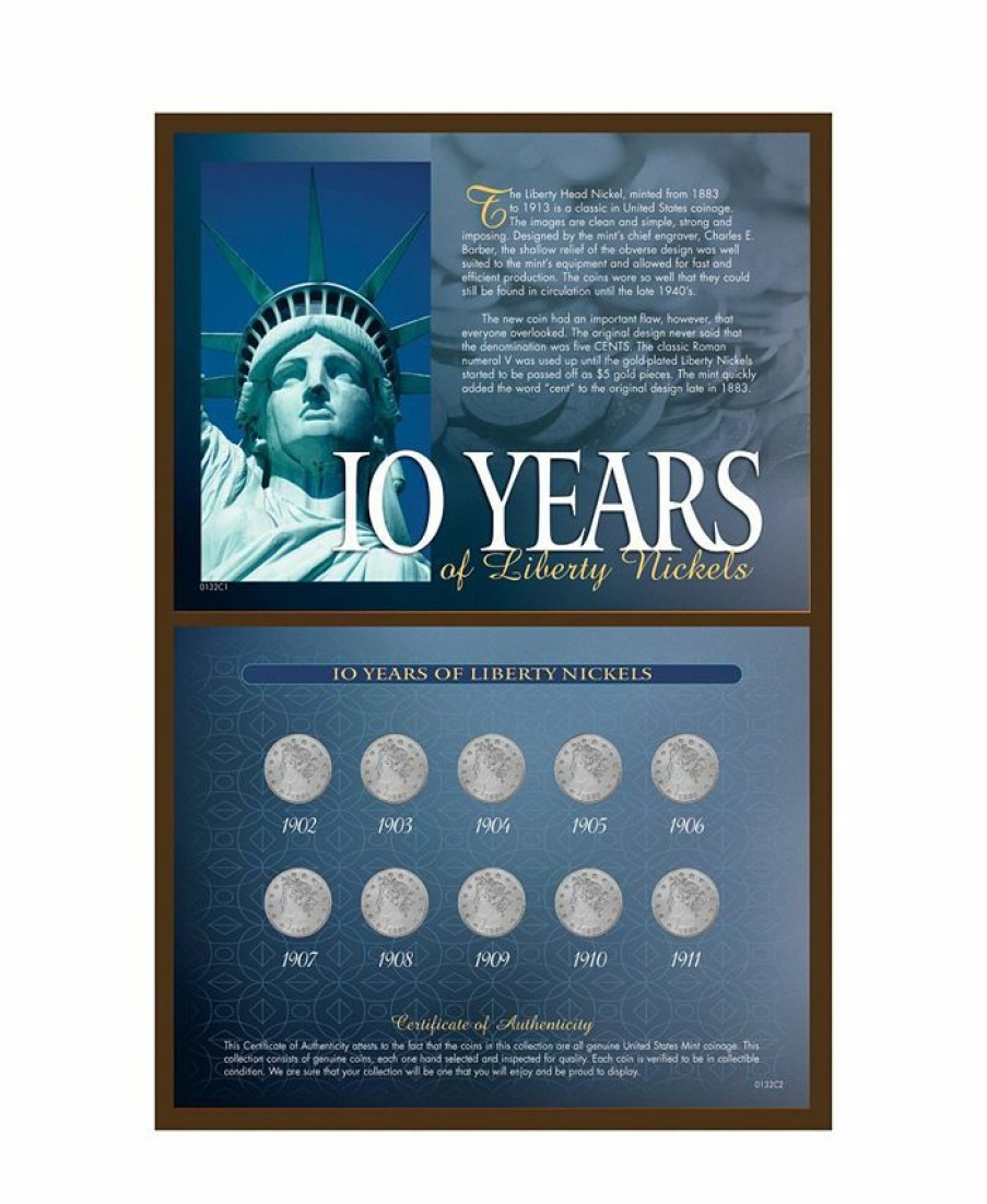 Misc_Gifts * | American Coin Treasures 10-Years Of Liberty Nickels Multi