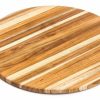 Knives * | Teakhaus Edge Grain Cutting/Serving Board (Round) | 13 X 0.5