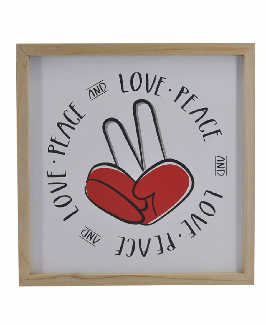 Misc_Gifts * | Tx Usa Corporation Love Peace Wall Art Sign Multi