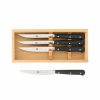 Kitchen * | Zwilling J.A. Henckels Porterhouse 4-Pc. Steak Knife Set With Beechwood Box Black