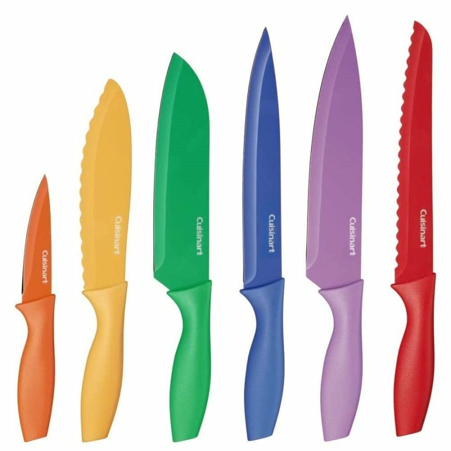 Knives * | Cuisinart 12-Piece Color Knife Set With Blade Guards