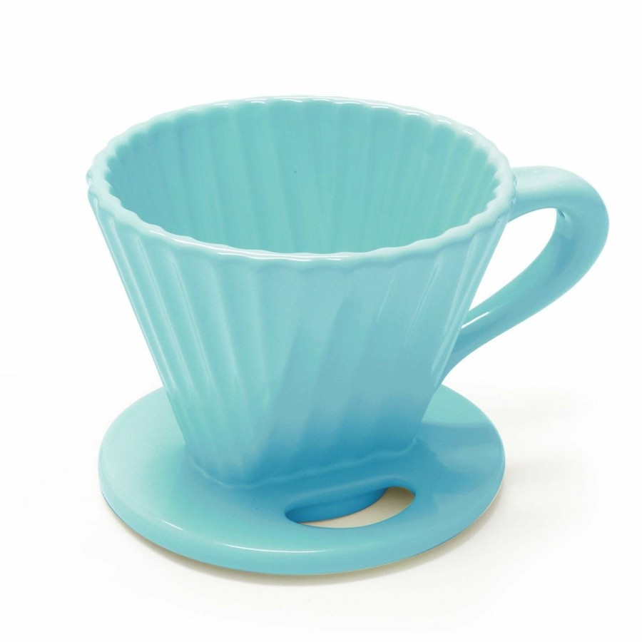 Cooks' Tools * | Chantal Lotus 8 Oz Pour Over Coffee Maker Aqua