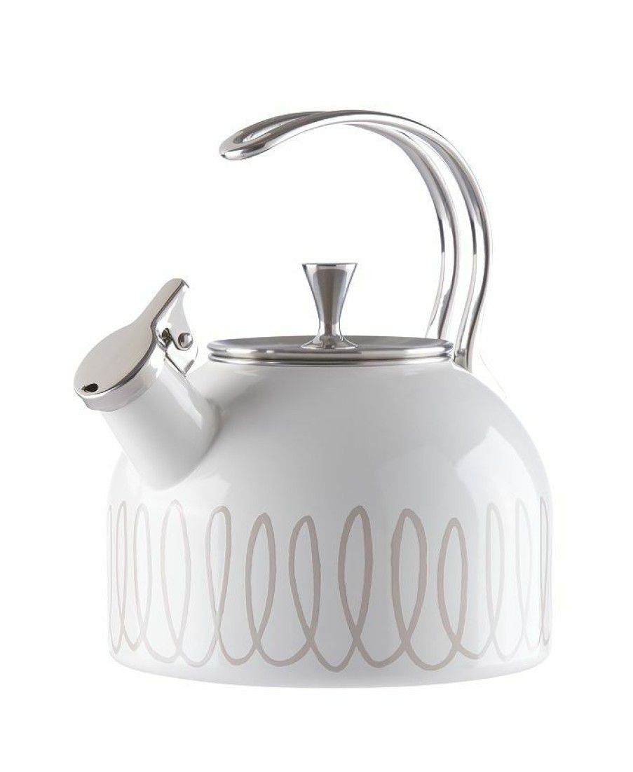 Kitchen * | Kate Spade New York Charlotte Street Kettle Grey