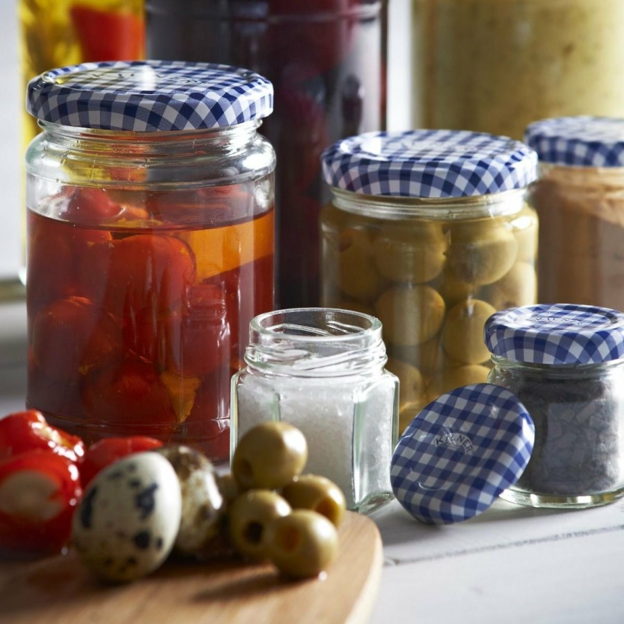 Glassware & Tabletop * | Kilner Twist Top Hexagonal Jar (Blue) | 1.6Oz