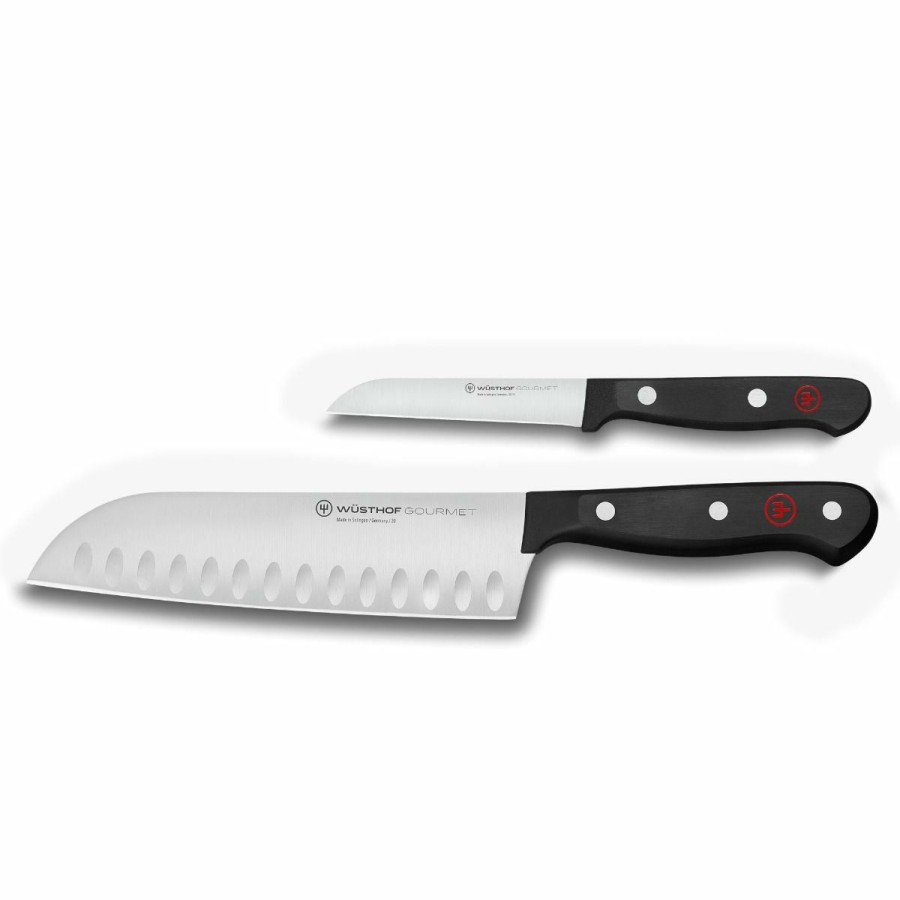 Knives * | Wusthof Cutlery Wusthof Gourmet 2-Piece Asian Knife Set | Santoku & Paring