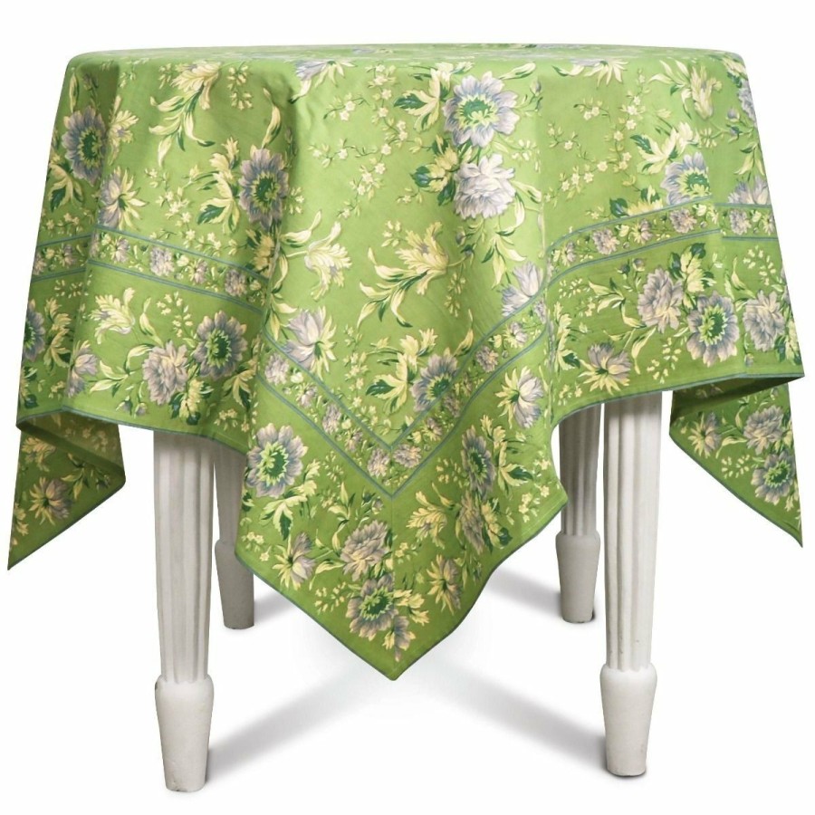 Glassware & Tabletop * | April Cornell 60 X 90 Music Dining Tablecloth | Jade