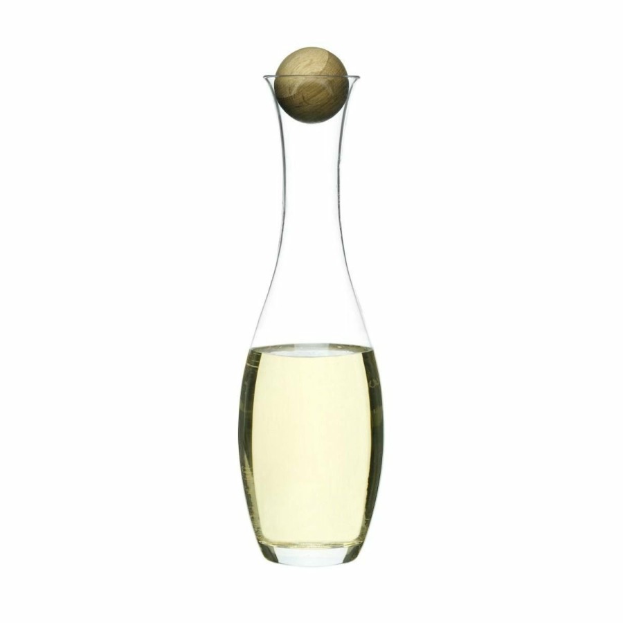 Glassware & Tabletop * | Sagaform Nature Wine/Water Carafe With Oak Stopper