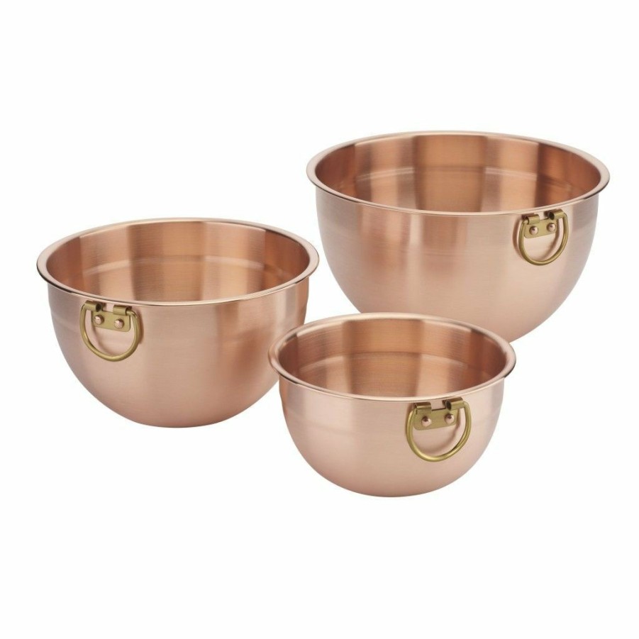 Cooks' Tools * | Cuisinart Copper Mixing Bowl Set | 3-Piece