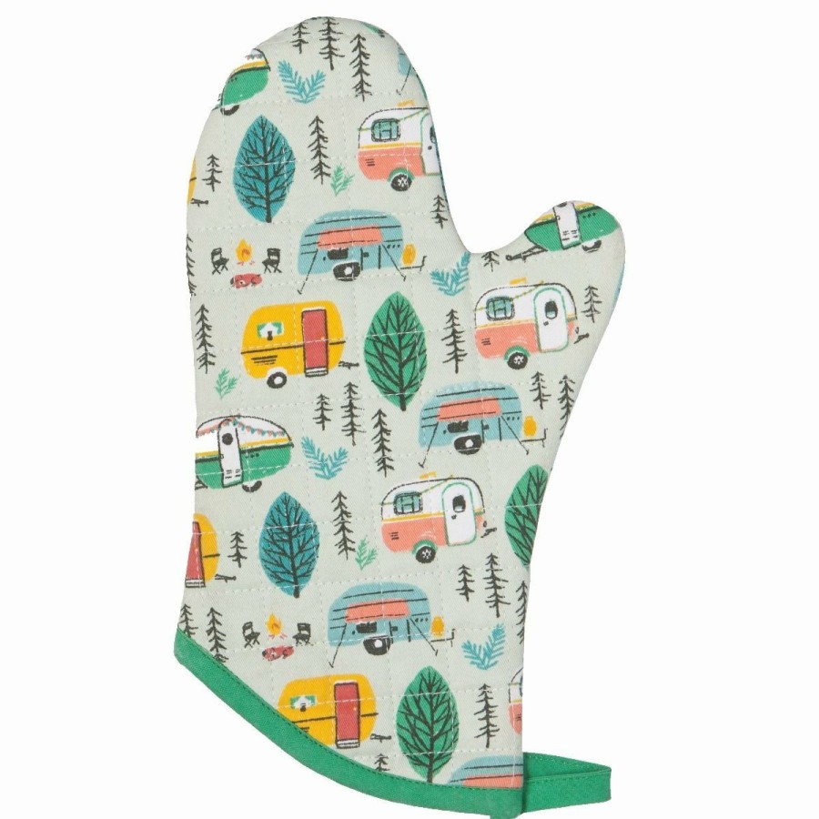 Glassware & Tabletop * | Danica Brands Danica Jubilee Quilted Oven Mitt | Happy Camper