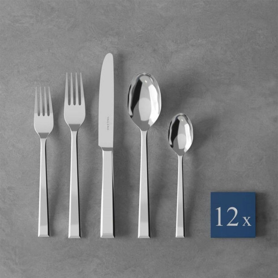 Glassware & Tabletop * | Villeroy & Boch 60-Piece Stainless Steel Flatware Set | Victor