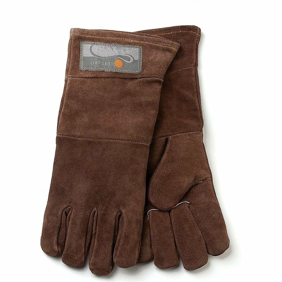 Glassware & Tabletop * | Fox Run Outset Brown Leather Grill Gloves