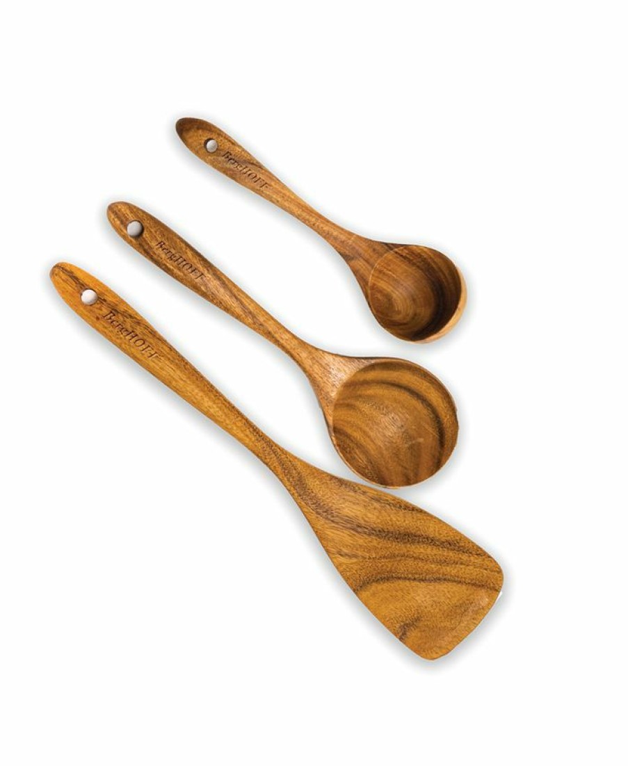 Kitchen * | Berghoff Amboo 3 Piece Wooden Utensil Set Brown