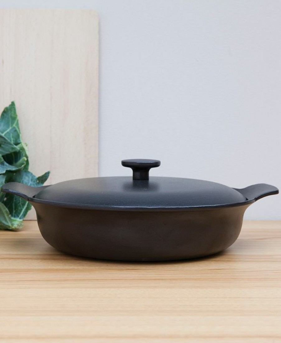 Kitchen * | Berghoff Ron Cast Iron 3.5 Qt. Deep Skillet Black