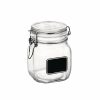 Glassware & Tabletop * | Bormioli Rocco 0.75L Swing Top Storage Jar With Chalkboard Label