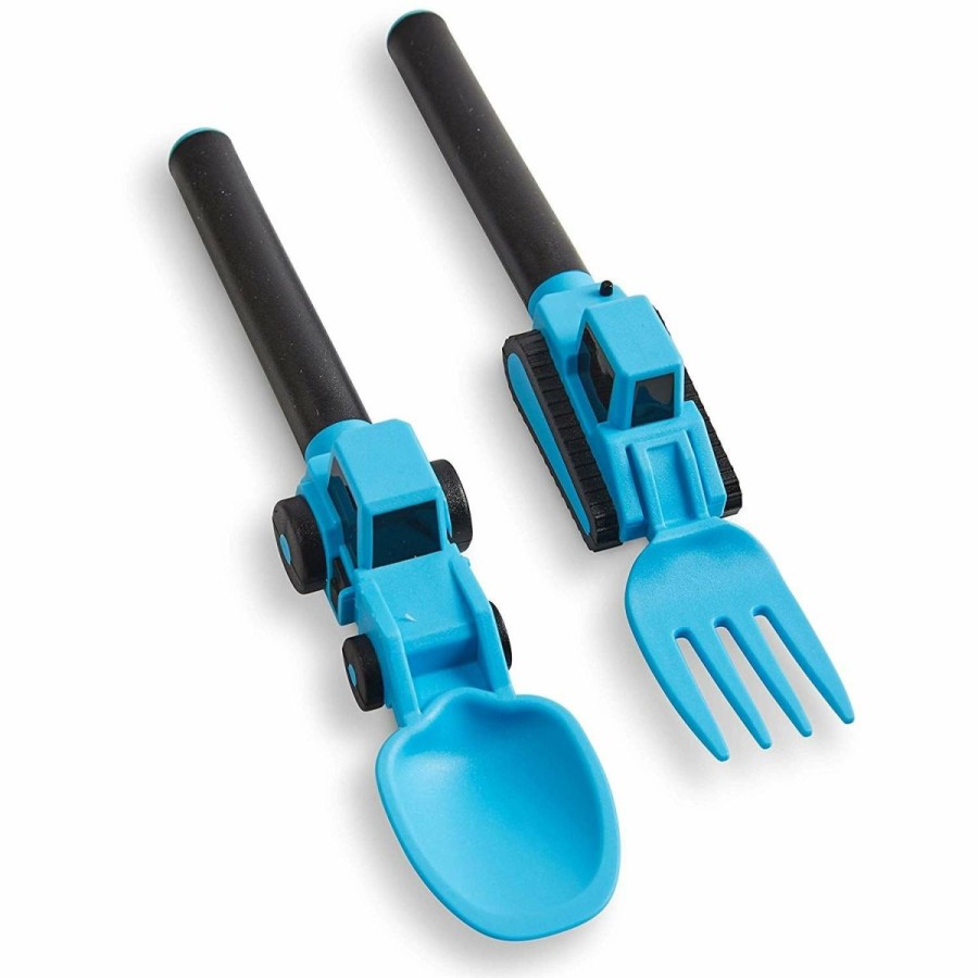 Glassware & Tabletop * | Masontops Dinneractive Construction Utensil Set Of 2 Blue