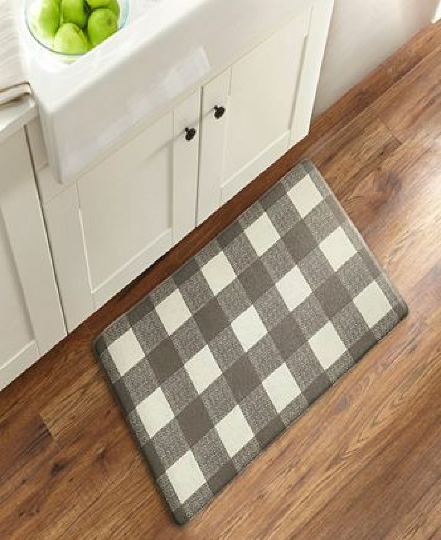 Kitchen * | Elrene Farmhouse Living Buffalo Check Rustic Comfort Anti Fatigue Kitchen Mat, 18 30