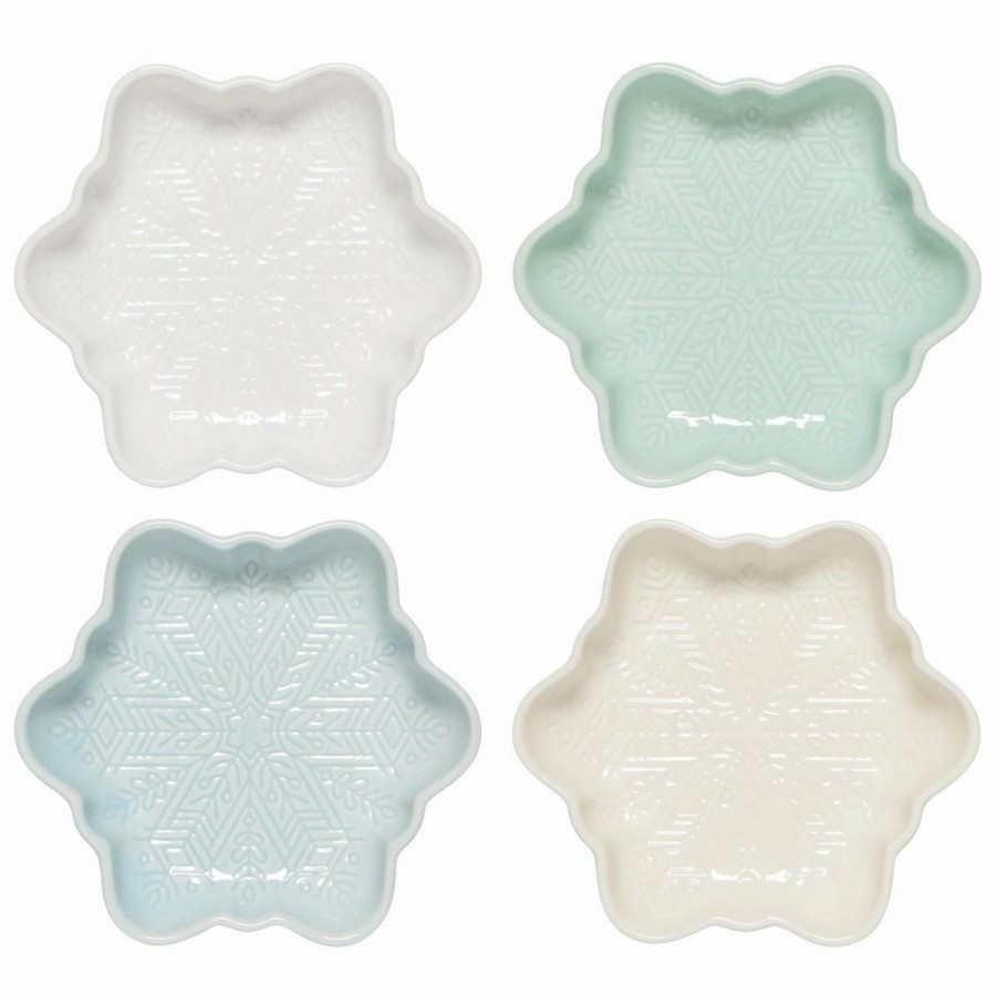 Glassware & Tabletop * | Danica Brands Now Designs By Danica Dipping Dish Set (Set Of 4) | Snowflakes