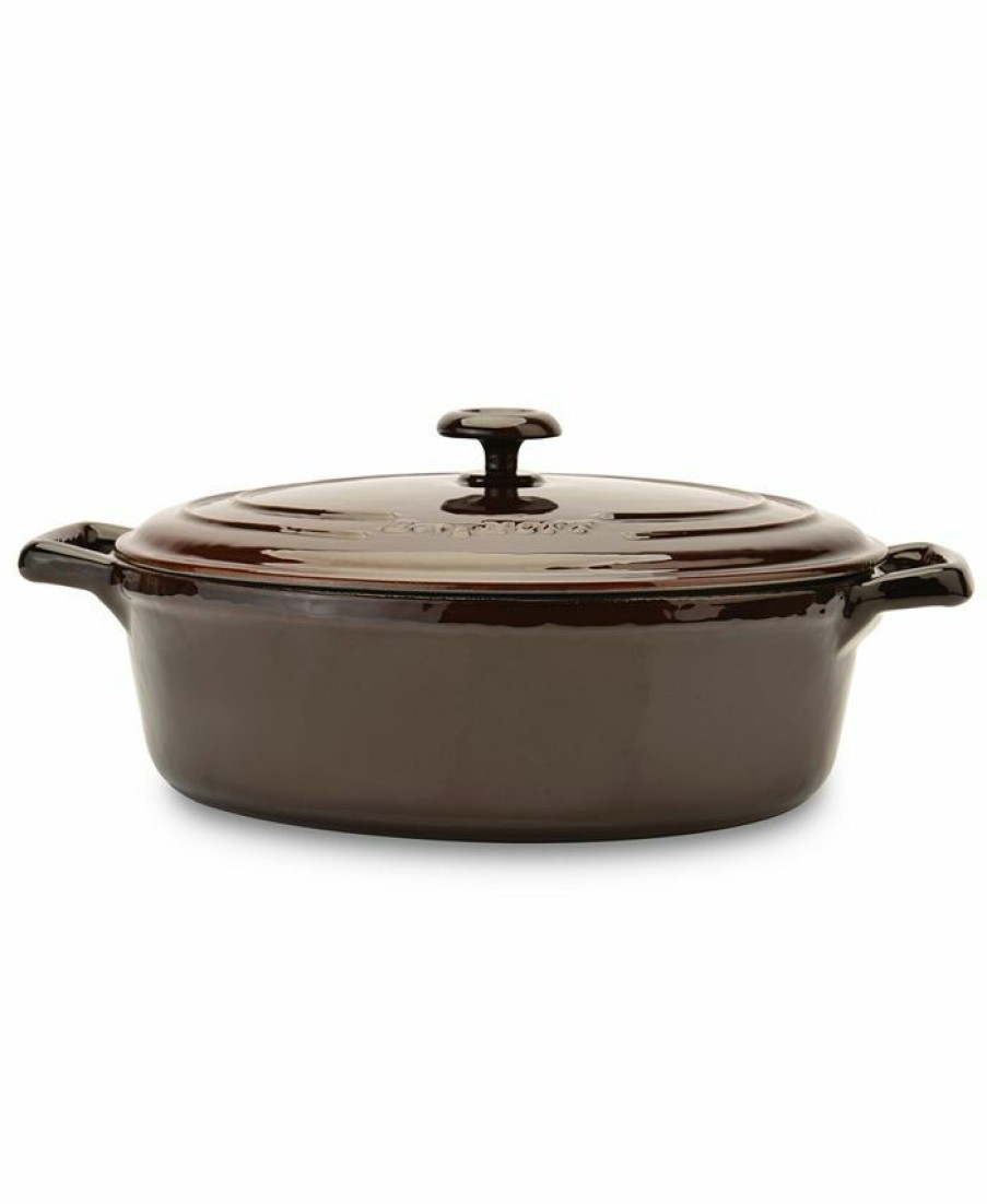 Kitchen * | Berghoff Neo Cast Iron Round Covered Casserole, 4.8 Quart Brown