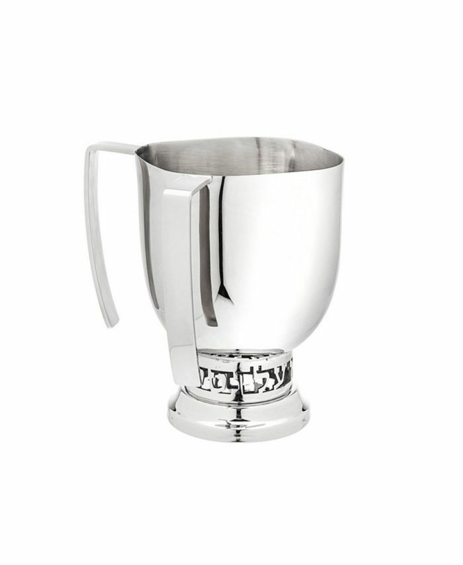 Misc_Gifts * | Godinger Stainless Wash Cup With Handle Silver