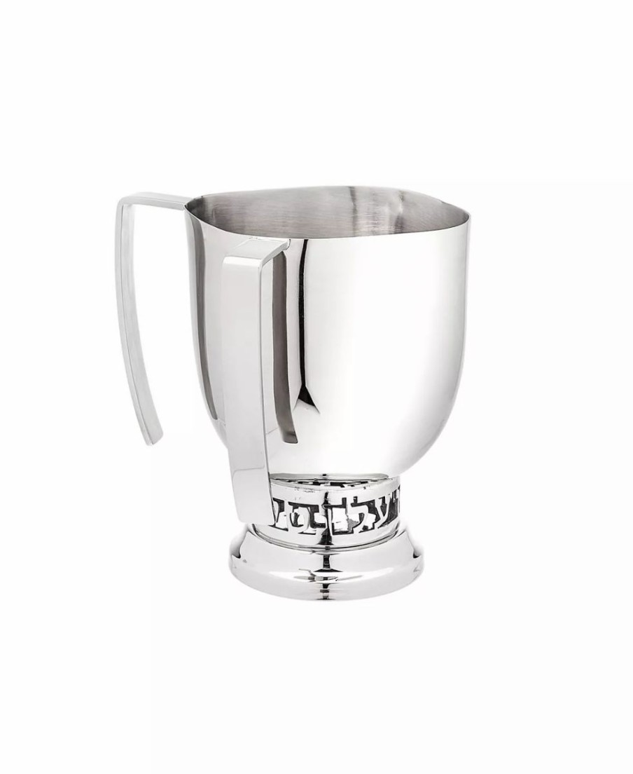 Misc_Gifts * | Godinger Stainless Wash Cup With Handle Silver