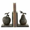 Misc_Gifts * | Rosemary Lane Ustic Fruit Bookends, Set Of 2 Gray