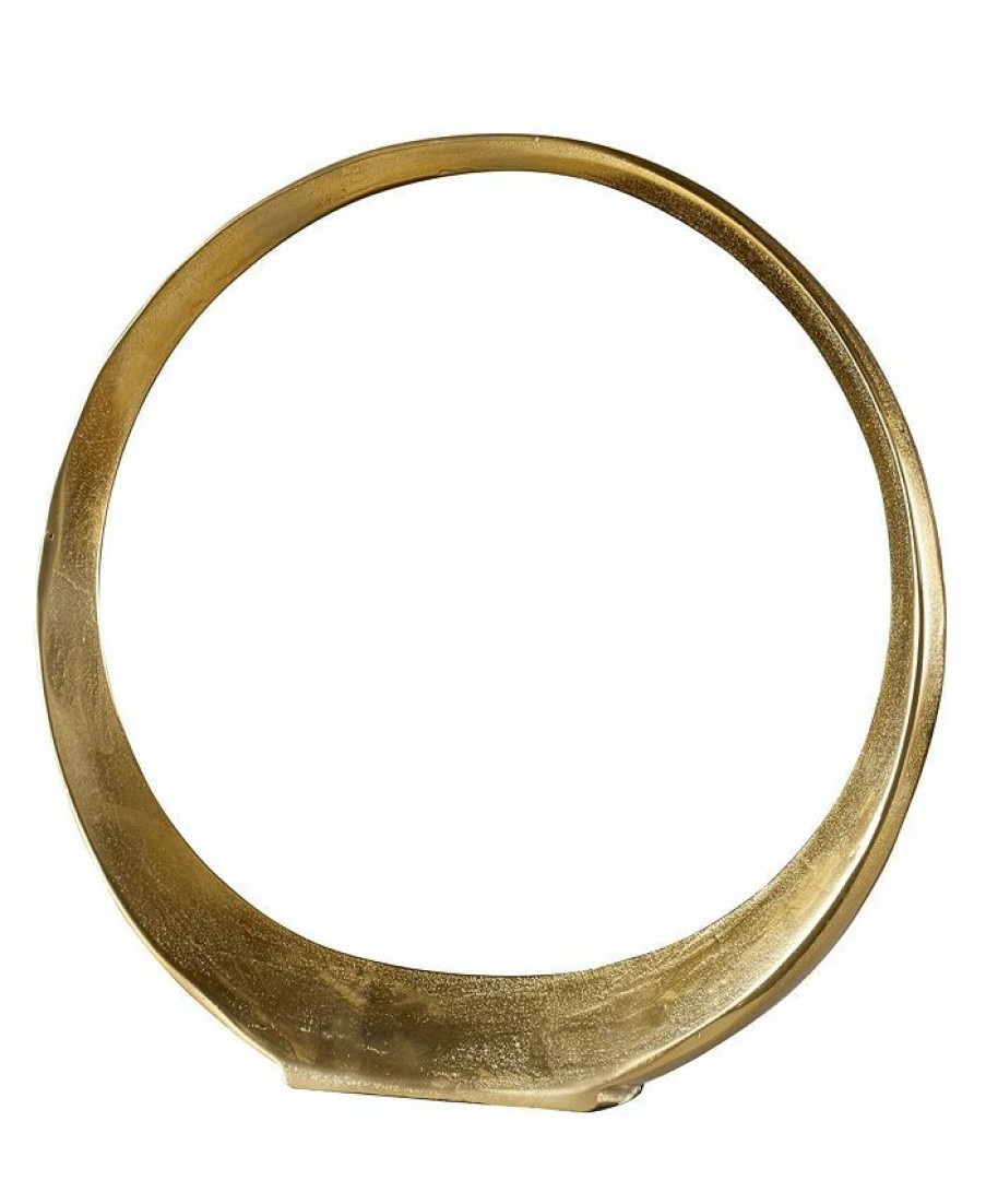 Misc_Gifts * | Uttermost Jimena Large Ring Sculpture Gold-Tone