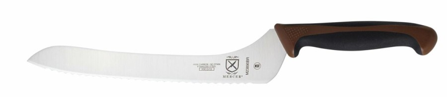 Knives * | Mercer Cutlery Mercer Culinary Millennia Offset 9 Bread Knife Brown