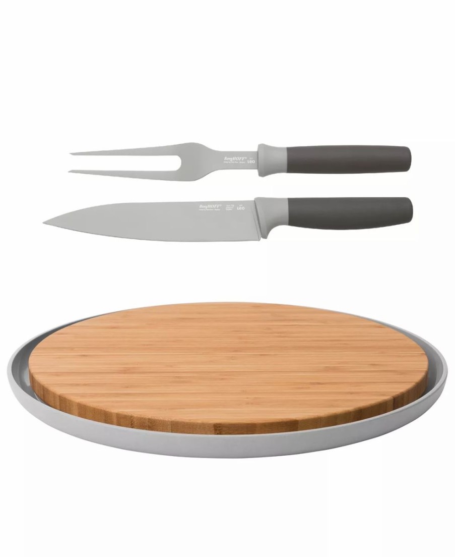 Kitchen * | Berghoff Leo Collection 3-Pc. Carving And Cutting Board Set Gray