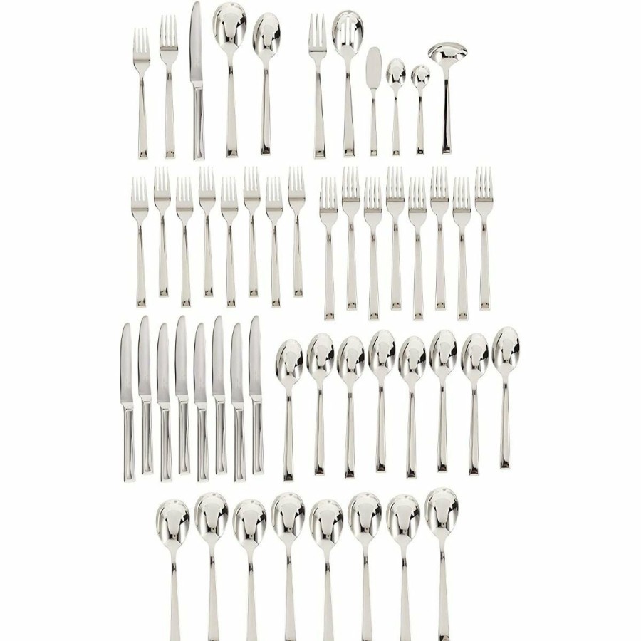 Glassware & Tabletop * | Villeroy & Boch 46-Piece Stainless Steel Flatware & Serving Set | Victor