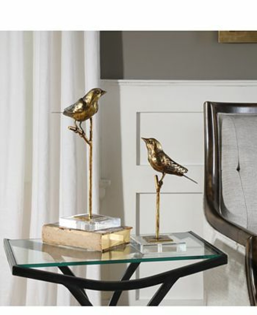 Misc_Gifts * | Uttermost Passerines Set Of 2 Bird Sculptures