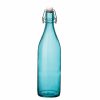 Glassware & Tabletop * | Bormioli Rocco 33.75Oz Swing Top Giara Glass Bottle | Sky Blue