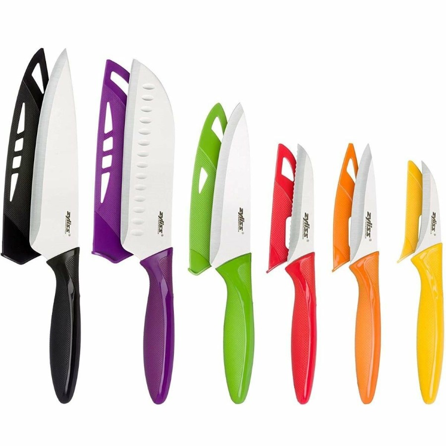 Knives * | Zyliss Stainless Steel Knife Set | 6-Piece