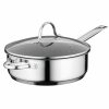 Kitchen * | Berghoff Comfort Nonstick 10 Covered Deep Skillet Stainless Steel