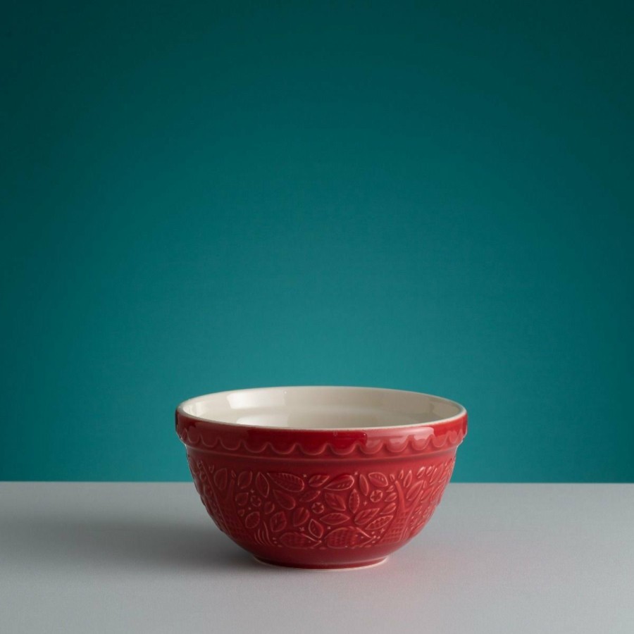 Glassware & Tabletop * | Mason Cash In The Forest S30 (1.25 Qt) Embossed Mixing Bowl | Hedgehog (Red)