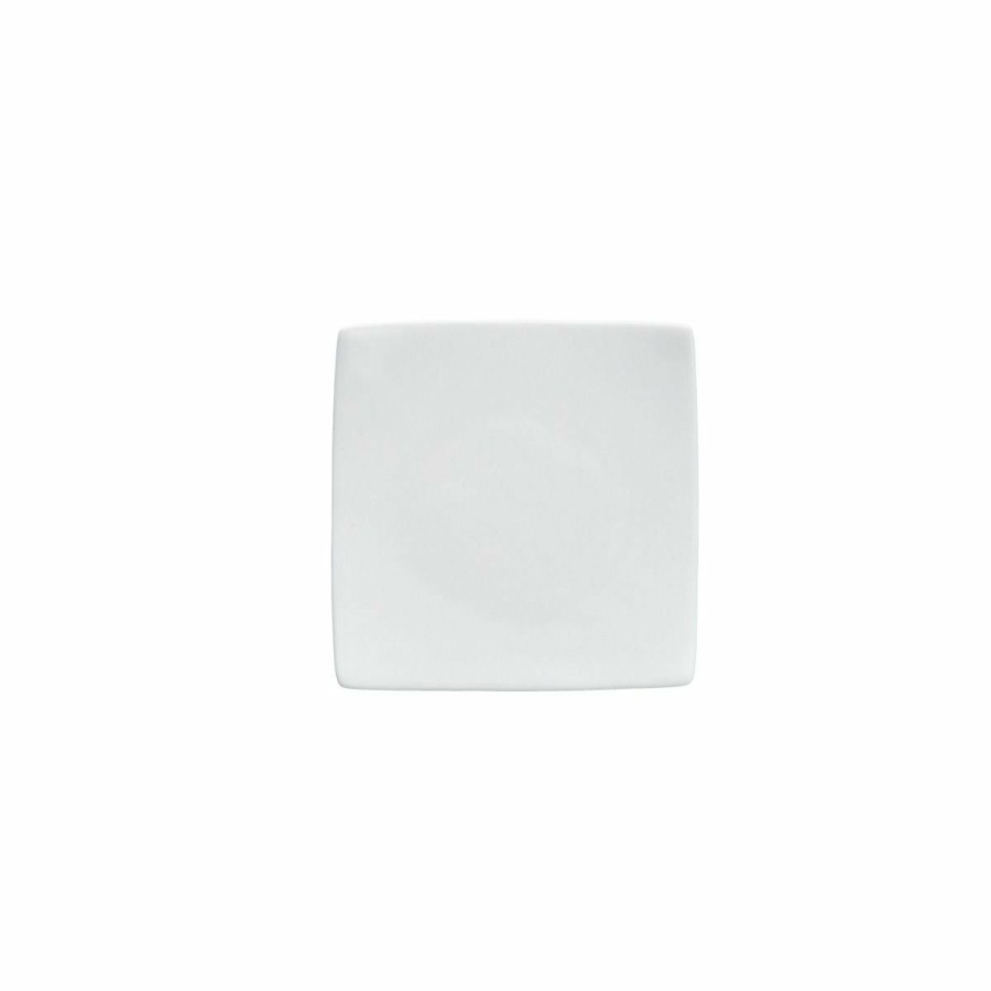 Glassware & Tabletop * | Fortessa Fiji Coupe 4.75 Square Plate | White