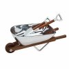 Misc_Gifts * | Godinger Wheel Barrow Salad Set With Servers Silver