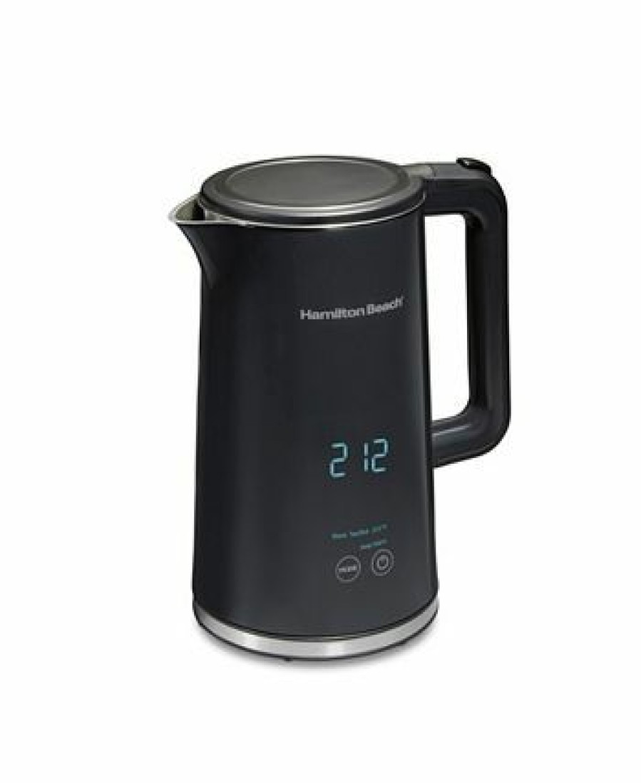 Kitchen * | Hamilton Beach Cool-Touch Digital Kettle Black