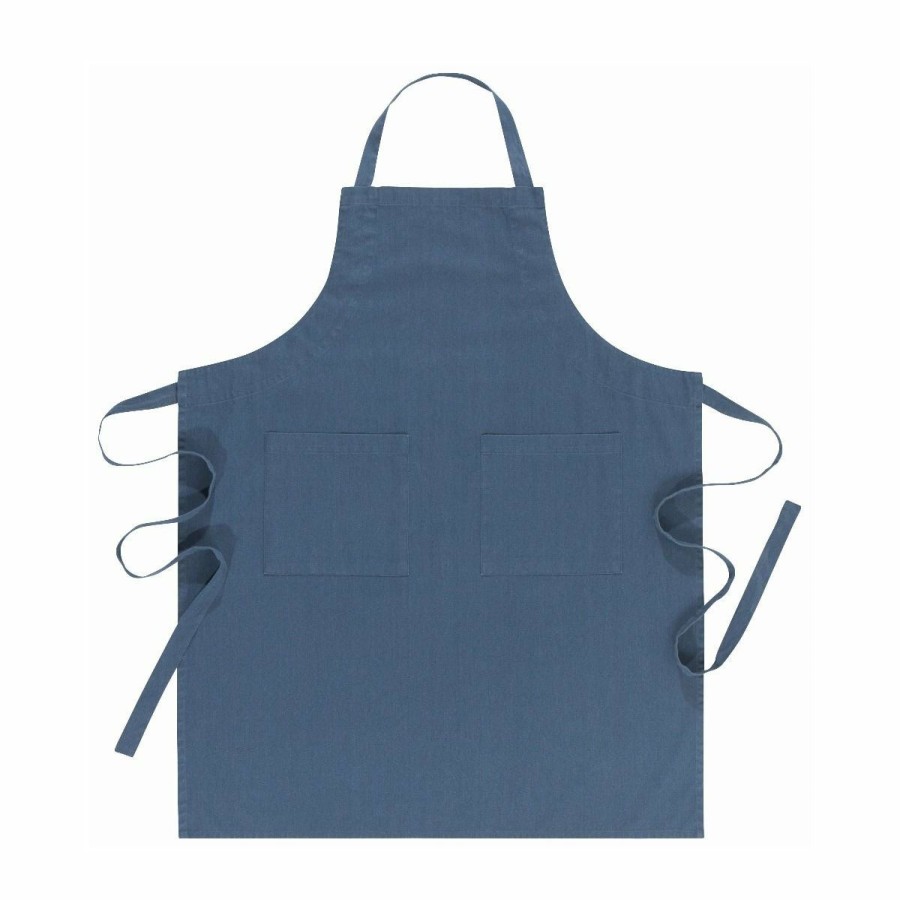 Glassware & Tabletop * | Danica Brands Danica Heirloom 28 X 36 Stonewash Apron | Midnight Blue