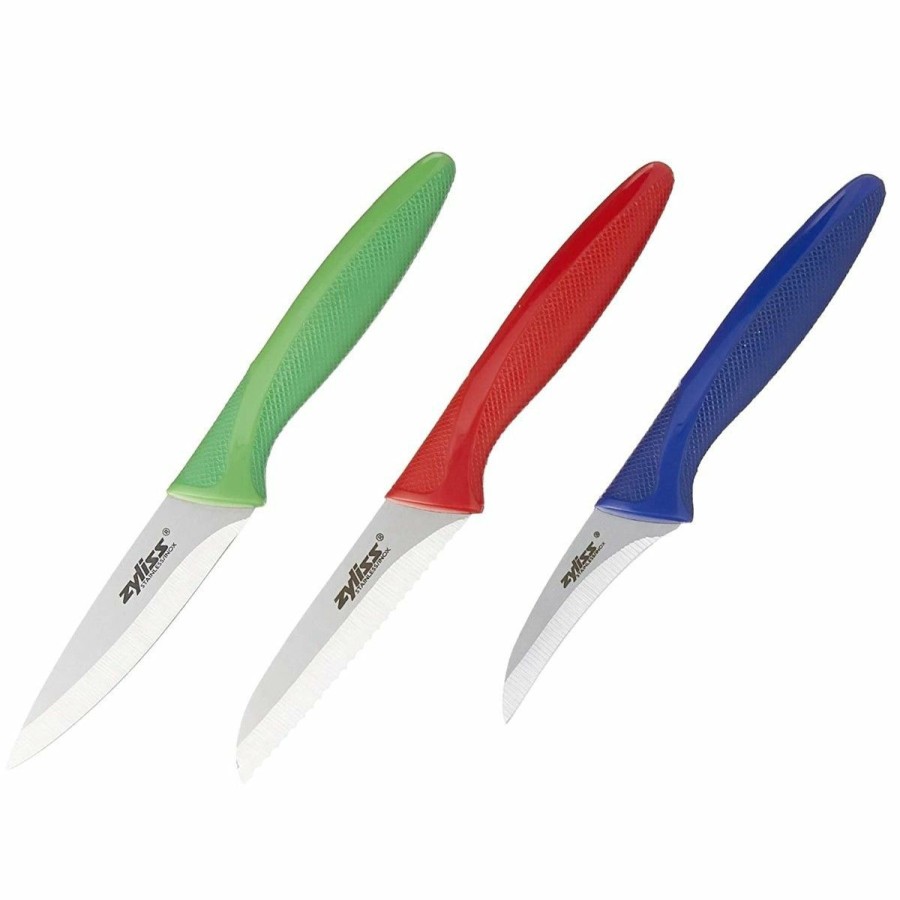 Knives * | Zyliss Peeling & Paring Knife Value Set | 3-Piece