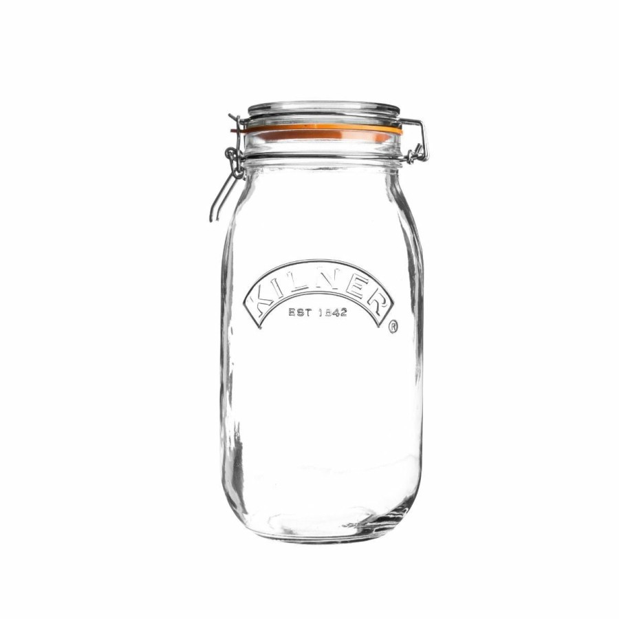 Glassware & Tabletop * | Kilner Swing Top Round Glass Jar | 2L