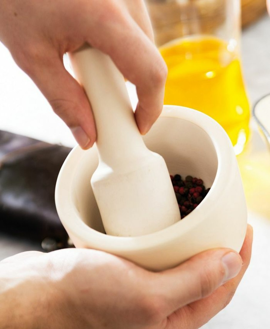 Kitchen * | Berghoff Leo Collection Small Mortar And Pestle Set White