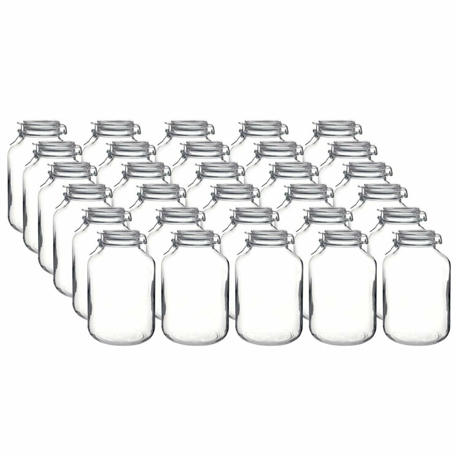 Glassware & Tabletop * | Bormioli Rocco 5L Swing Top Fido Glass Jars | 30-Pack